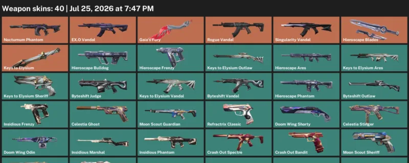 Valorant Accounts listing: LVL 64 · Byteshift Judge & Byteshift Outlaw · 40 Skins - Iron 3, 40 skins
