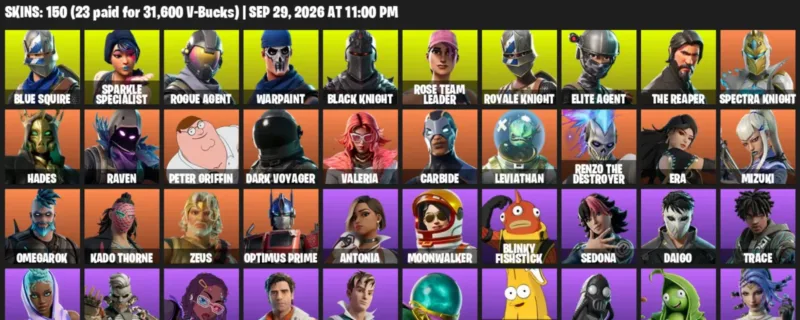 Fortnite account inventory for Blue Squire - Sparkle Specialist - 120 Outfits