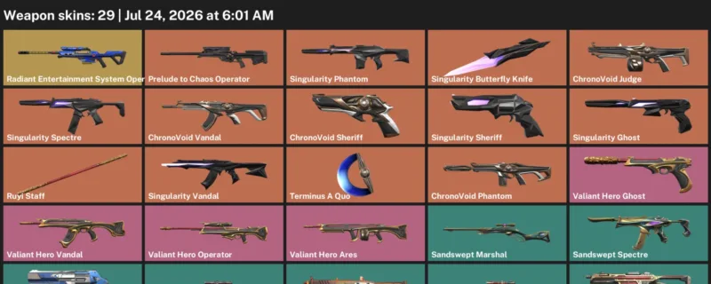 Valorant Accounts listing: LVL 51 · Singularity Butterfly Knife · 29 Skins - Bronze 2, 29 skins