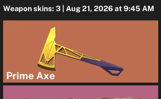 Valorant account inventory for LVL 11 · Prime Axe & Sovereign Ghost
