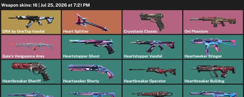 Valorant Accounts listing: LVL 35 · Cryostasis Classic & Gaia's Vengeance Ares · 16 Skins - Bronze 2, 16 skins