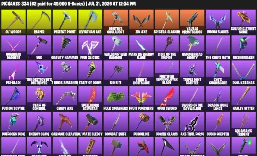 Fortnite Accounts listing: LVL 3593 - Sultura - Fixer - 407 Outfits - 407 outfits