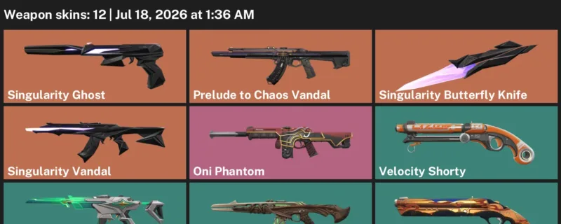 Valorant Accounts listing: LVL 45 · Singularity Butterfly Knife · 12 Skins - Bronze 2, 12 skins