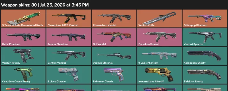 Valorant Accounts listing: LVL 228 · 5 Years // Beta Remastered Knife & Venturi Knife · 30 Skins - Silver 2, 30 skins