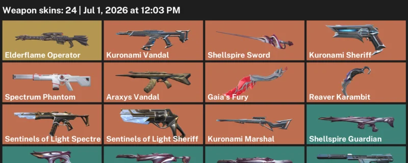 Valorant Accounts listing: LVL 67, Reaver Karambit, Kuronami Vandal + more Skins - Unranked, 24 skins