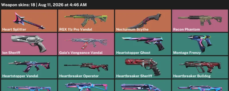 Valorant account inventory for LVL 78 · Nocturnum Scythe & Gaia's Vengeance Vandal