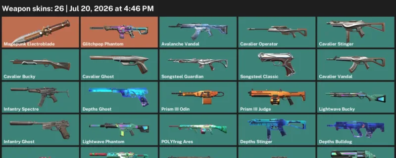 Valorant Accounts listing: LVL 23 · Avalanche Vandal & Cavalier Bucky · 26 Skins - Silver 3, 26 skins
