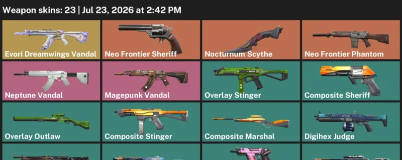 Valorant Accounts listing: LVL 59 · Nocturnum Scythe · 23 Skins - Platinum 1, 23 skins