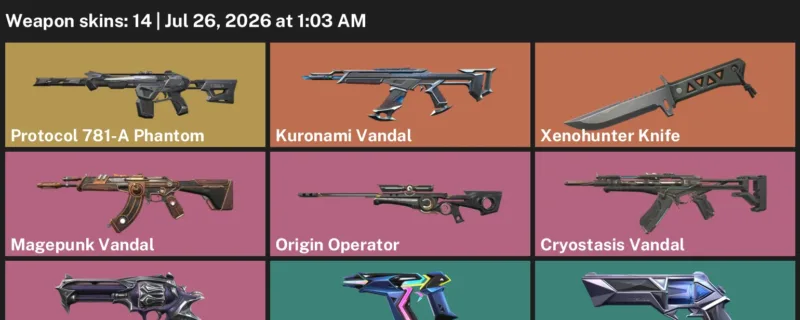 Valorant Accounts listing: LVL 158 · Xenohunter Knife · 14 Skins - Ascendant 2, 14 skins