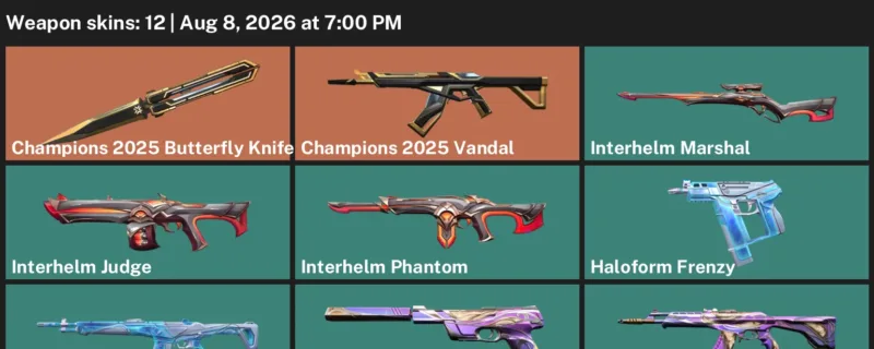 Valorant account inventory for LVL 31 · Champions 2025 Butterfly Knife & Champions 2025 Vandal