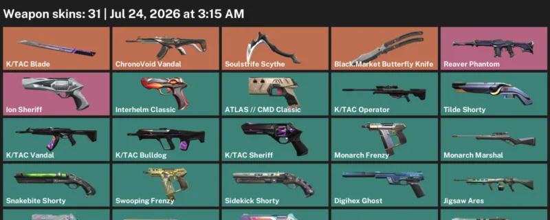 Valorant Accounts listing: LVL 293 · Black.Market Butterfly Knife & K/TAC Blade · 31 Skins - Silver 2, 31 skins