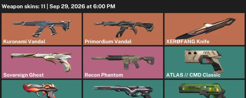 Valorant account inventory for LVL 145 · Kuronami Vandal & XerØFang Knife