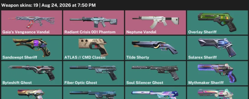 Valorant account inventory for LVL 290 · Death Wish Sheriff & Cmd Classic