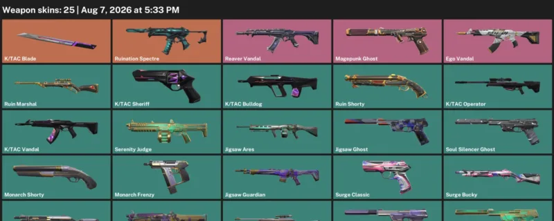 Valorant account inventory for LVL 100 · Tac Blade & Ego Vandal