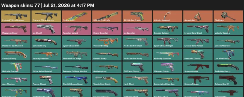 Valorant Accounts listing: LVL 248 · Striker Knife & Velocity Karambit · 77 Skins - Bronze 2, 77 skins