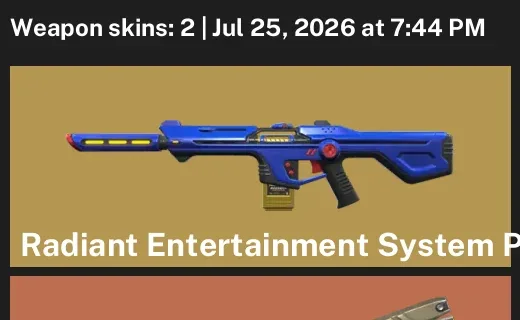 Valorant account inventory for LVL 49 · Recon Balisong
