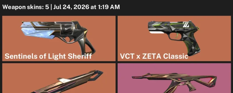Valorant Accounts listing: LVL 24 · XERØFANG Knife · 5 Skins - Unranked, 5 skins