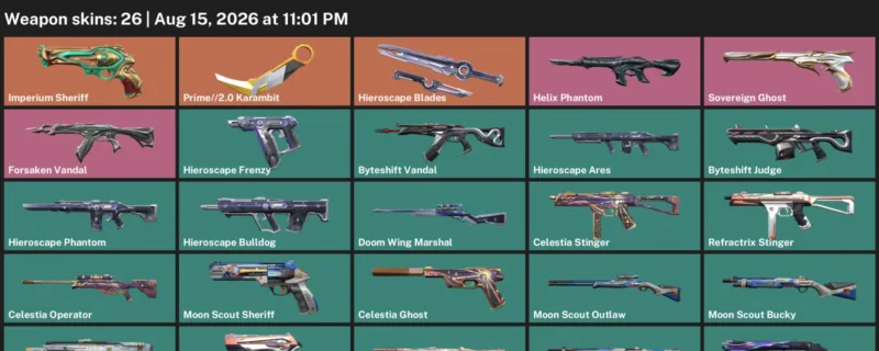 Valorant account inventory for LVL 51 · 2.0 Karambit & 26 Skins Prime