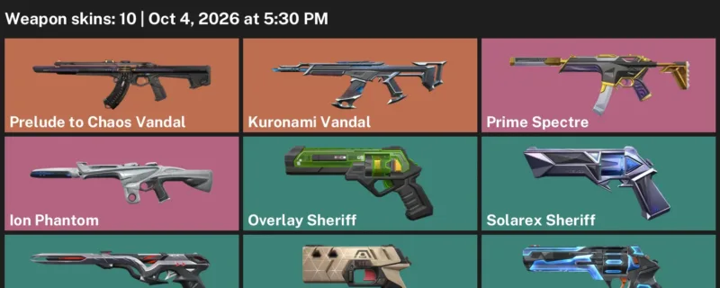 Valorant account inventory for LVL 172 · Kuronami Vandal & Ion Phantom