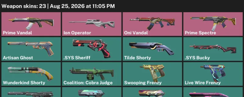 Valorant account inventory for LVL 180 · Sys Sheriff & Death Wish Sheriff