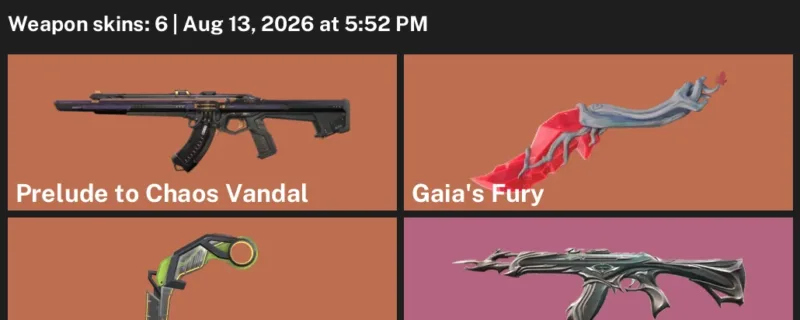 Valorant account inventory for LVL 76 · RGX 11z Pro Karambit & Forsaken Vandal