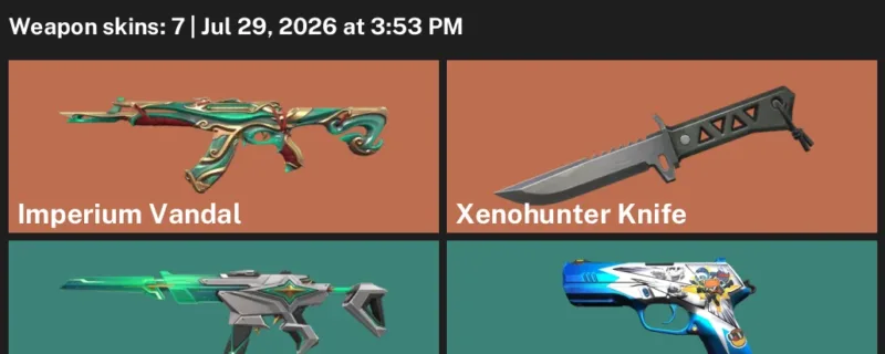 Valorant Accounts listing: LVL 36 · Xenohunter Knife · 7 Skins - Unranked, 7 skins
