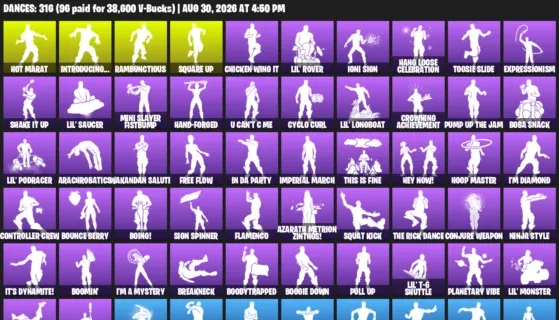 Fortnite account inventory for LVL 3474 - Breakpoint - Trilogy - 443 Outfits