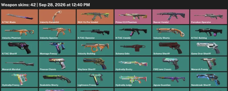 LVL 201 · K/TAC Blade & Velocity Karambit · 42 Skins