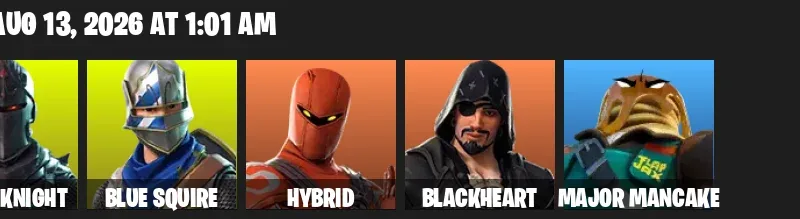 Fortnite account inventory for LVL 302 - Royale Knight - Sparkle Specialist - 7 Outfits
