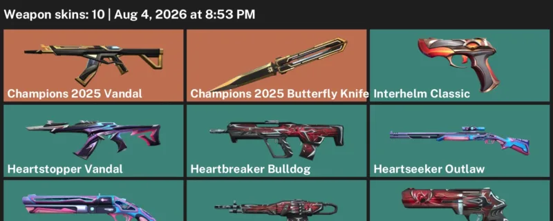 Valorant account inventory for LVL 39 · Champions 2025 Butterfly Knife & Champions 2025 Vandal