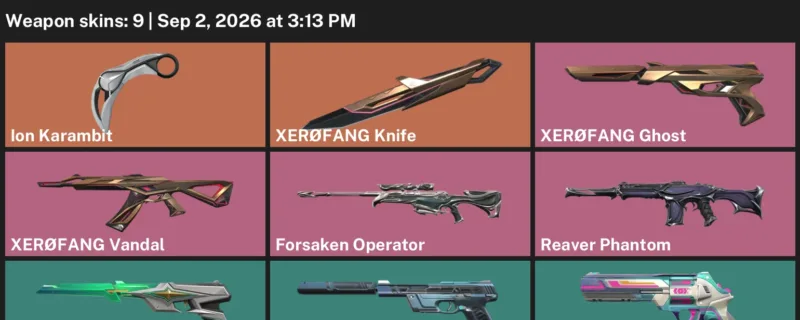Valorant account inventory for LVL 95 · Ion Karambit & XerØFang Knife & 9 Skins Ion Karambit