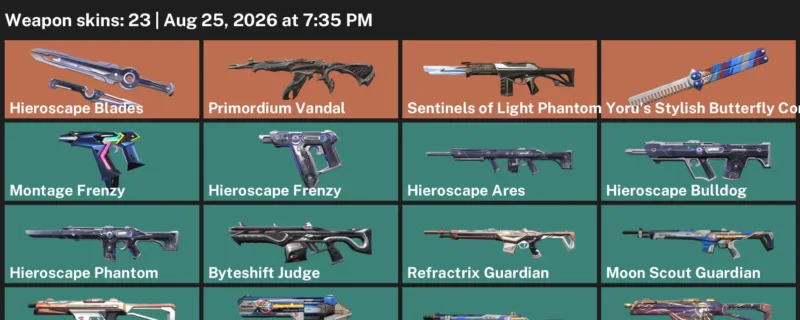 Valorant account inventory for LVL 63 · Celestia Operator & Celestia Ghost