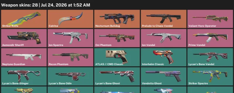 Valorant Accounts listing: LVL 140 · Striker Knife · 28 Skins - Silver 1, 28 skins
