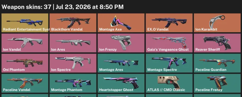 Valorant Accounts listing: LVL 80 · Ion Karambit · 37 Skins - Ascendant 1, 37 skins