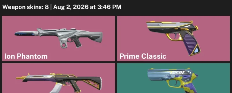 Valorant account inventory for LVL 99 · Prime Vandal & Ion Phantom