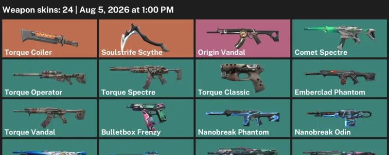 Valorant account inventory for LVL 76 · Soulstrife Scythe & Bulletbox Bucky