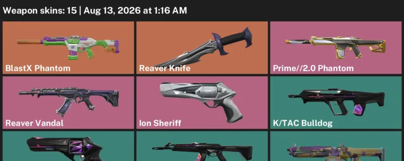 Valorant account inventory for LVL 61 · Reaver Knife & Ion Sheriff