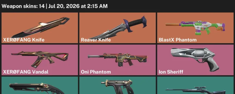 Valorant Accounts listing: LVL 28 · Reaver Knife & XERØFANG Knife · 14 Skins - Silver 3, 14 skins