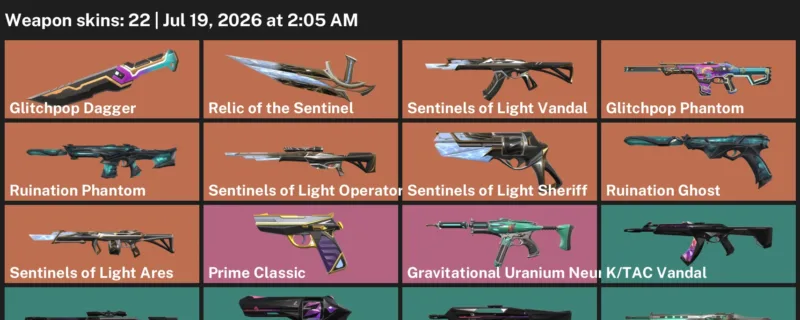 Valorant Accounts listing: LVL 59 · Glitchpop Dagger · 22 Skins - Gold 2, 22 skins