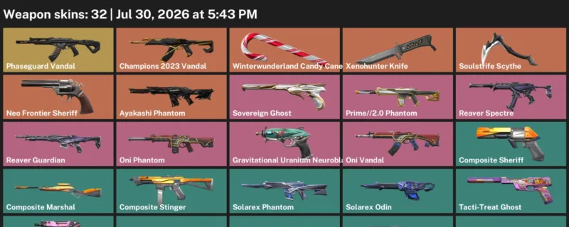 Valorant Accounts listing: LVL 55 · Soulstrife Scythe & Xenohunter Knife · 32 Skins - Silver 1, 32 skins