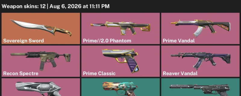 Valorant account inventory for LVL 97 · Prime Vandal & Ion Sheriff