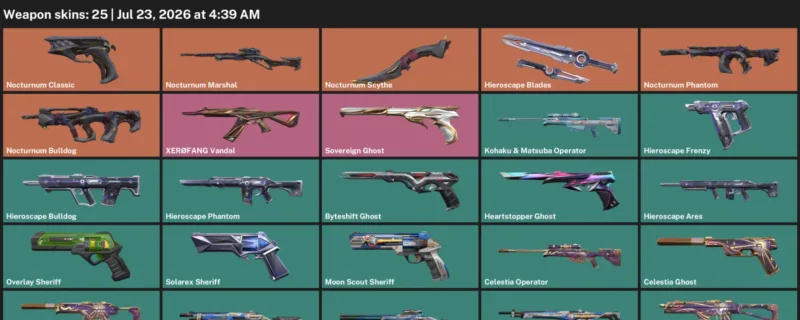 Valorant Accounts listing: LVL 108 · Nocturnum Scythe · 25 Skins - Gold 2, 25 skins