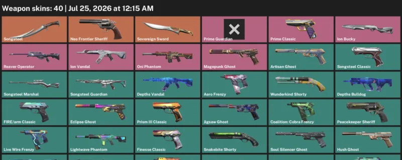 Valorant Accounts listing: LVL 247 · Sovereign Sword · 40 Skins - Diamond 2, 40 skins