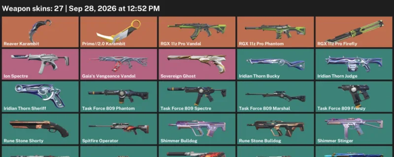 Valorant account inventory for LVL 91 · Reaver Karambit & 2.0 Karambit