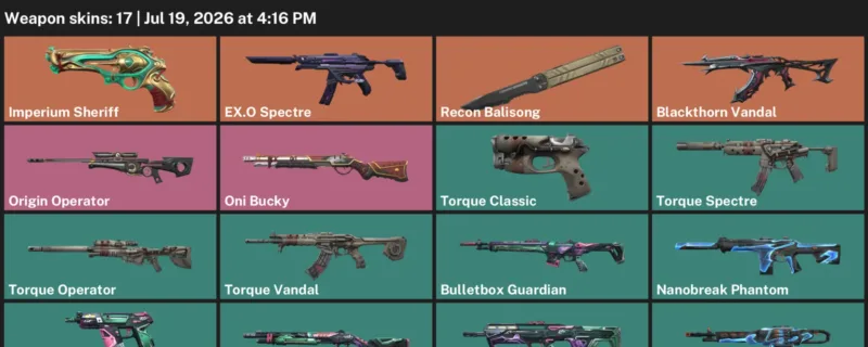 Valorant Accounts listing: LVL 29 · Blackthorn Vandal & Bulletbox Bucky · 17 Skins - Platinum 2, 17 skins