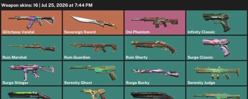 Valorant Accounts listing: LVL 48 · Sovereign Sword · 16 Skins - Bronze 1, 16 skins