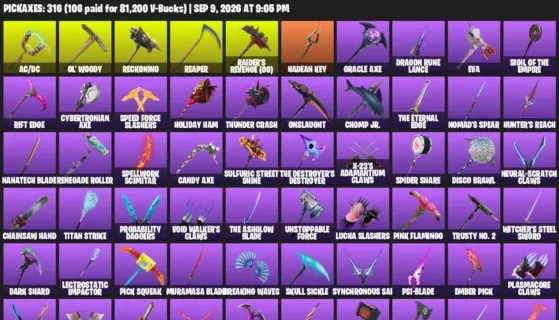 Fortnite account preview: LVL 3723 - Sparkle Specialist - Darth Vader - 379 Outfits