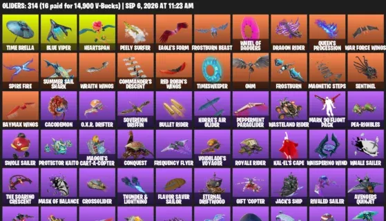 Fortnite account inventory for LVL 4330 - Cobalt Snowfoot - Rose Team Leader - 506 Outfits