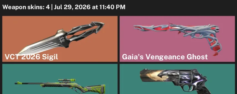Valorant Accounts listing: LVL 4 · Gaia's Vengeance Ghost & Stormborne Sheriff · 4 Skins - Unranked, 4 skins