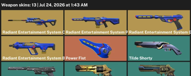 Valorant Accounts listing: LVL 142 · Coalition: Cobra Frenzy & Immortalized Sheriff · 13 Skins - Silver 1, 13 skins
